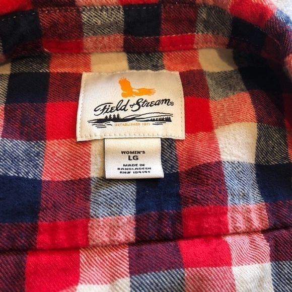 🆕 Field & Stream red & blue flannel shirt … - Picture 5 of 7